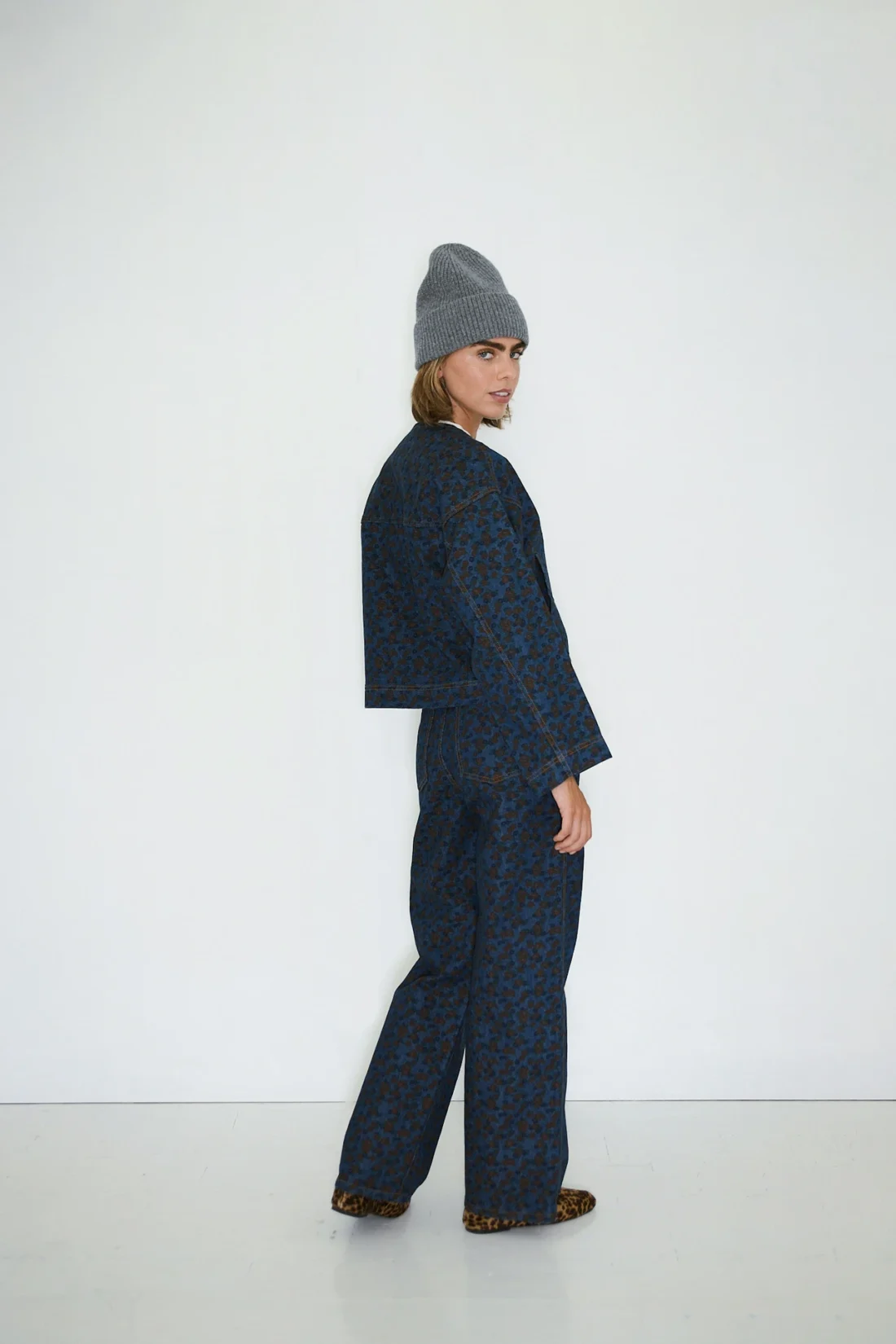 Jeans Berta Flowers Denim Deep Indigo - Afbeelding 4