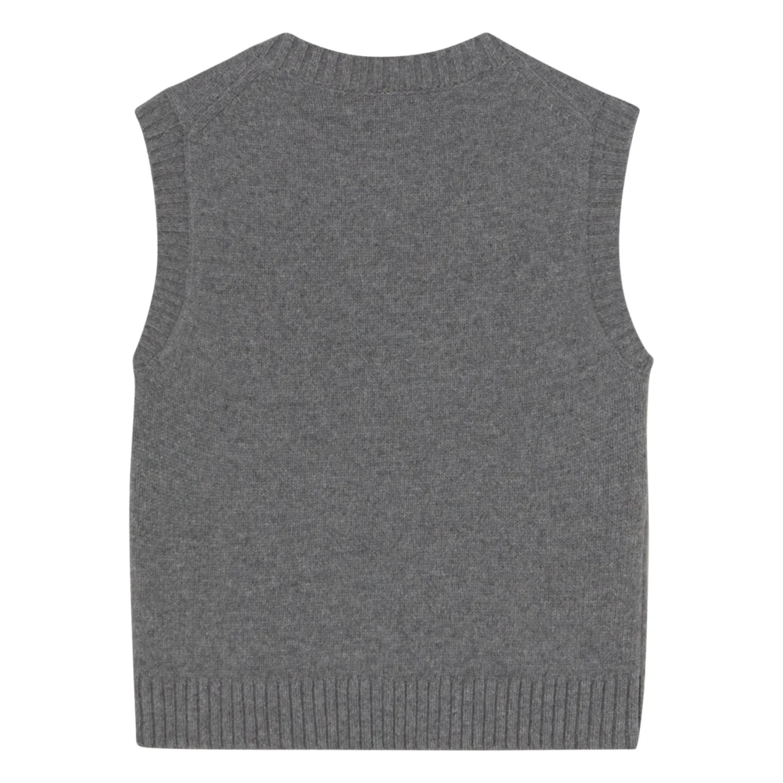 Buttoned Vest Dark Grey Melange - Afbeelding 3