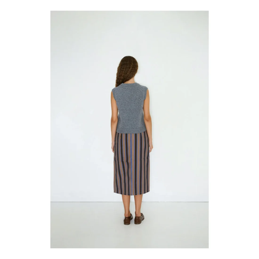 Buttoned Vest Dark Grey Melange - Afbeelding 4