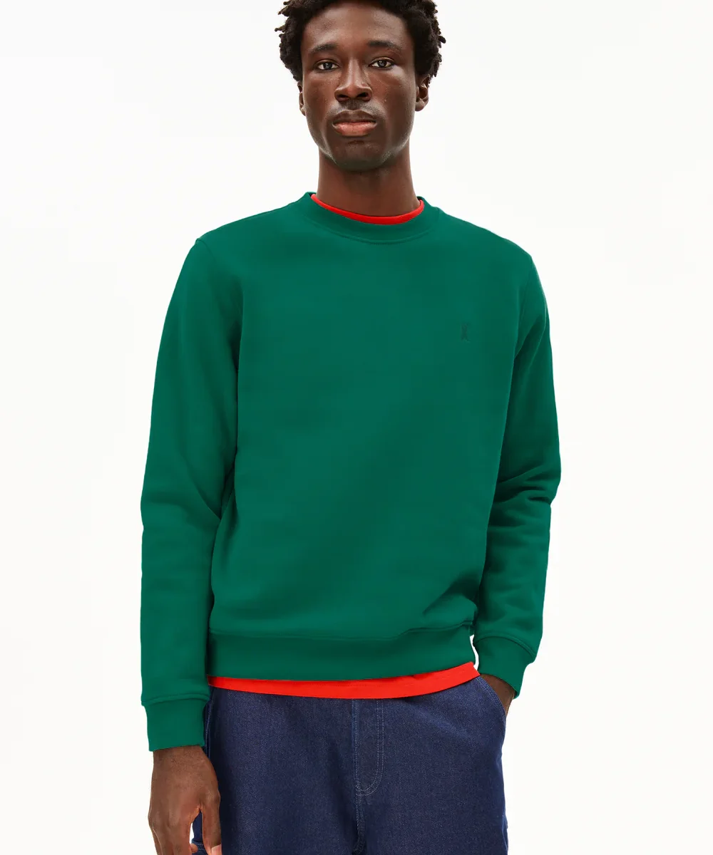 armedangels-sweater-baaro-fleece-emerald-green