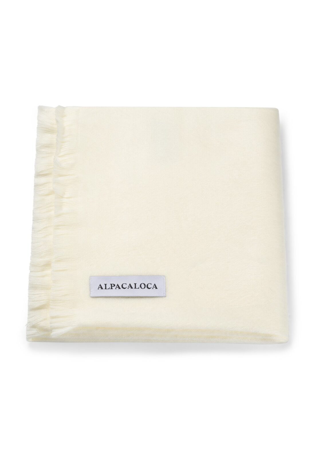Alpaca Loca Sjaal Ivory White - Afbeelding 2