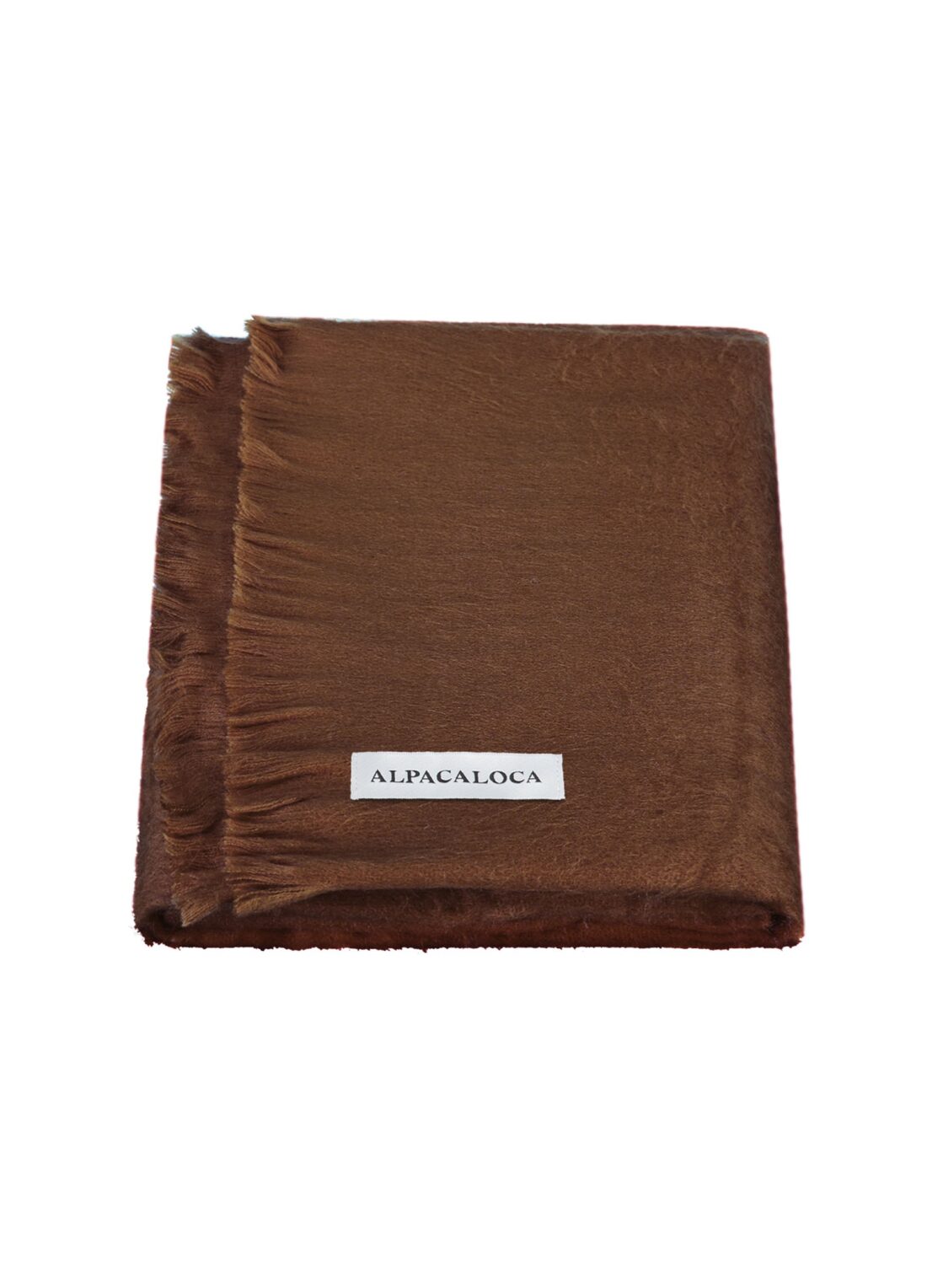 Alpaca Loca Sjaal Chocolate Brown - Afbeelding 2