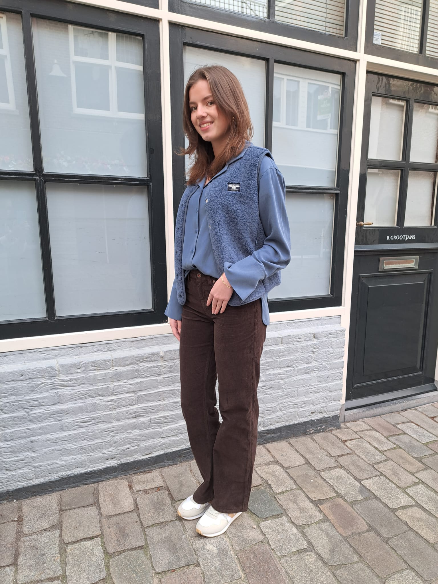 Kuyichi | Lena Loose Corduroy Brown - Afbeelding 4