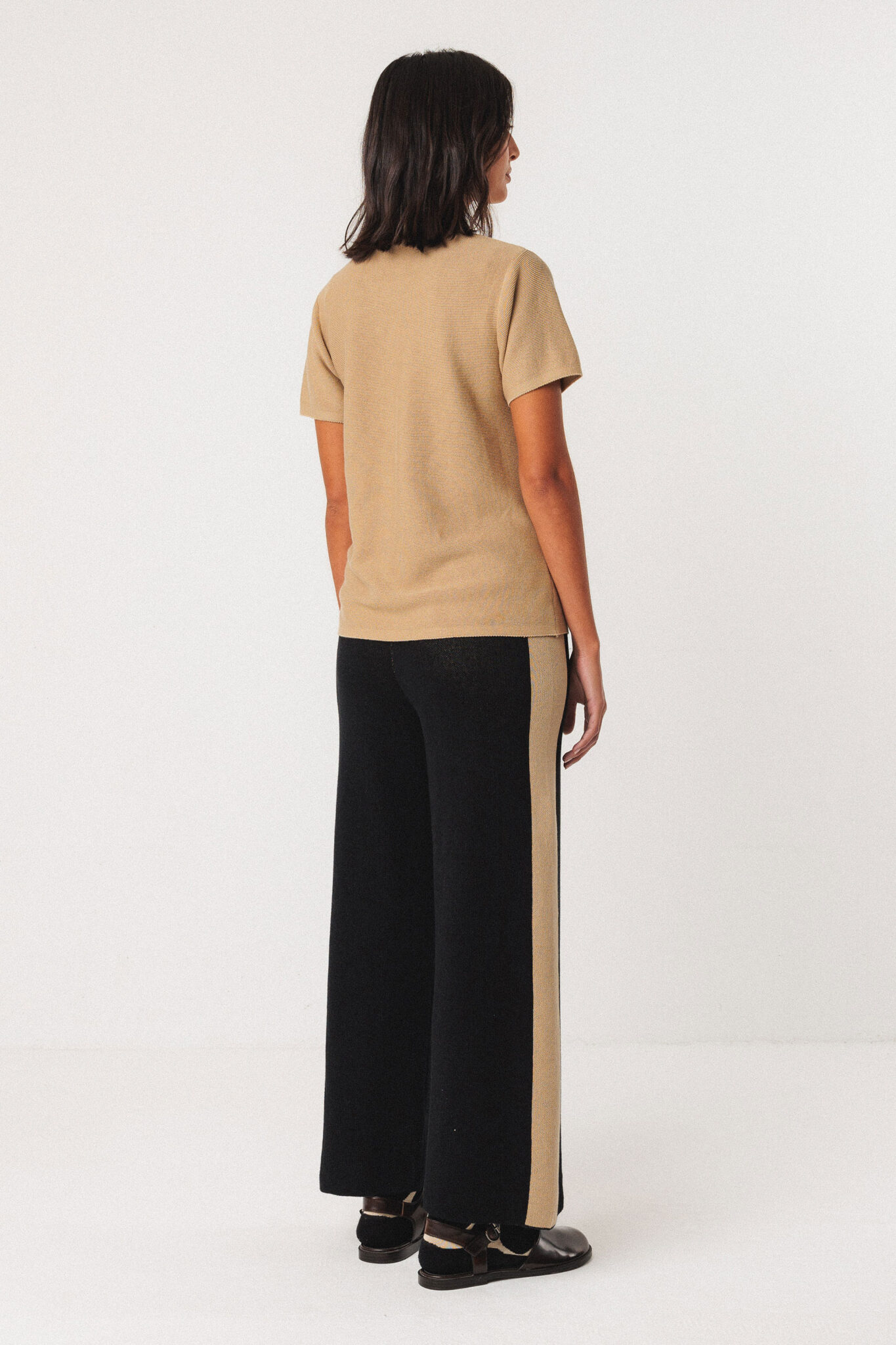 T-Shirt Bidari GOTS Beige - Afbeelding 2