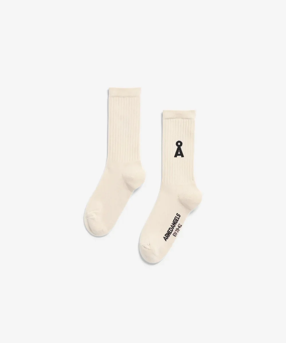 Alternative view of Sokken Saamus Bold Oatmilk Black