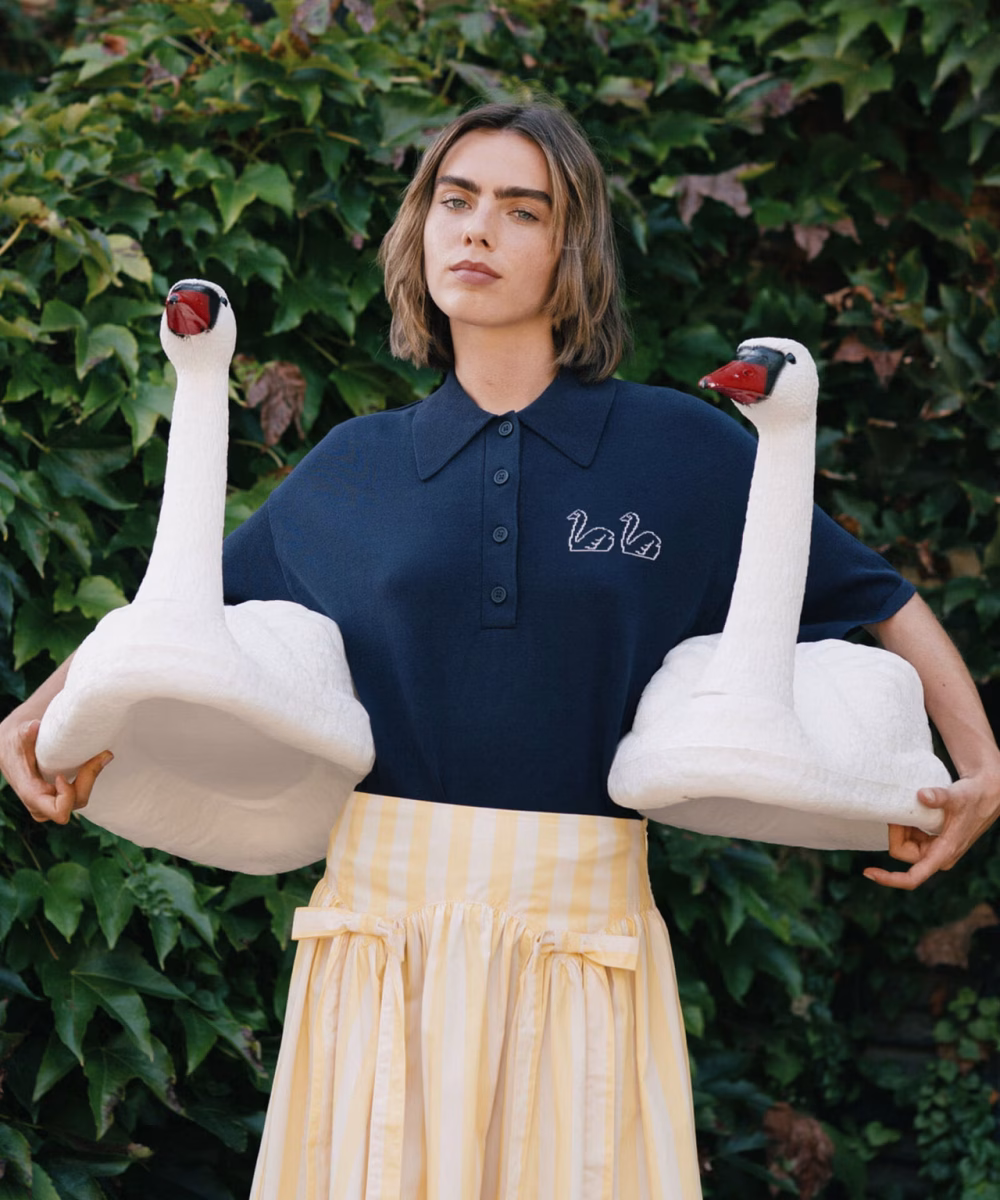 Alternative view of Swans Knitted Polo