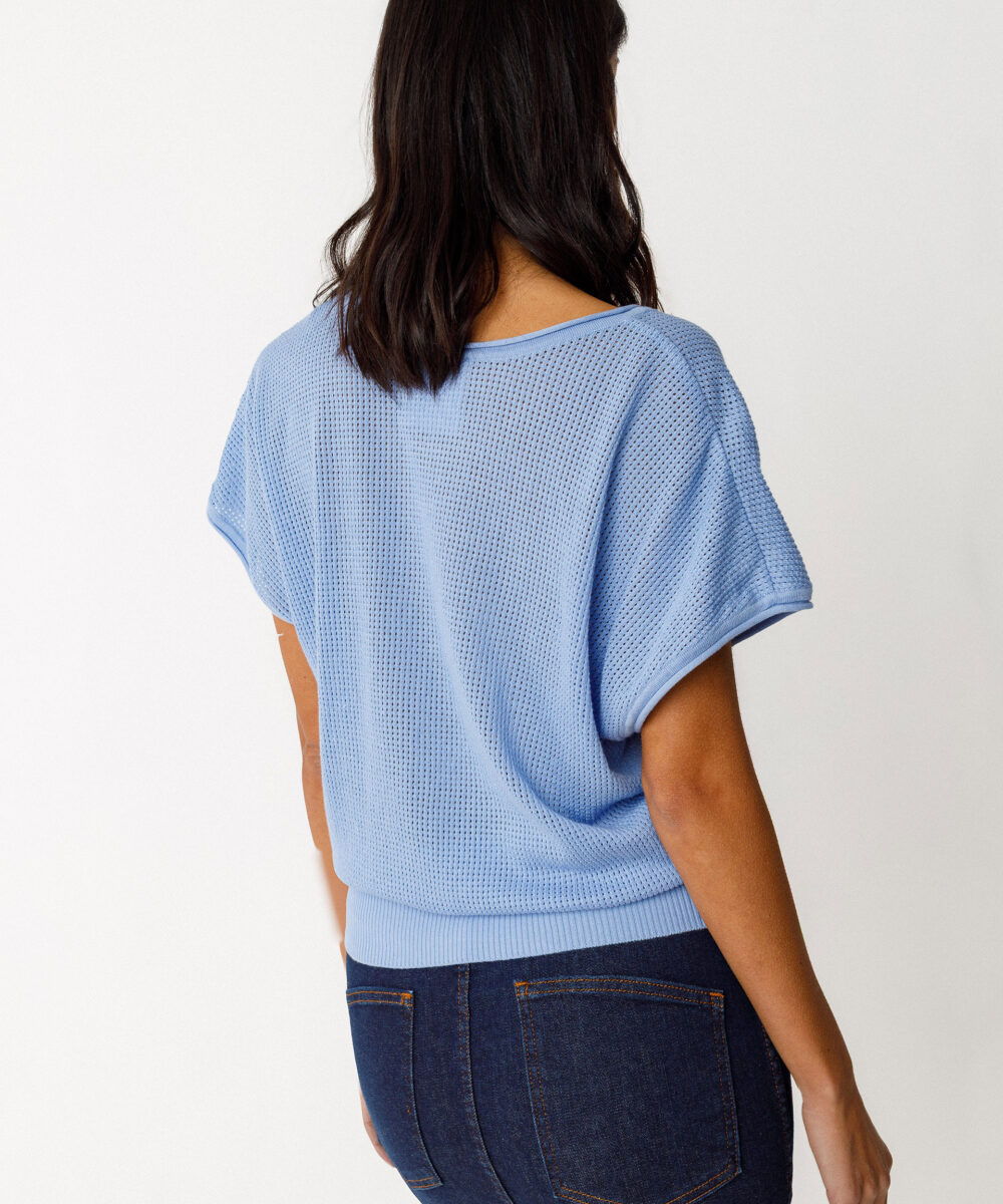 Alternative view of T-shirt Zelia GOTS Sky Blue