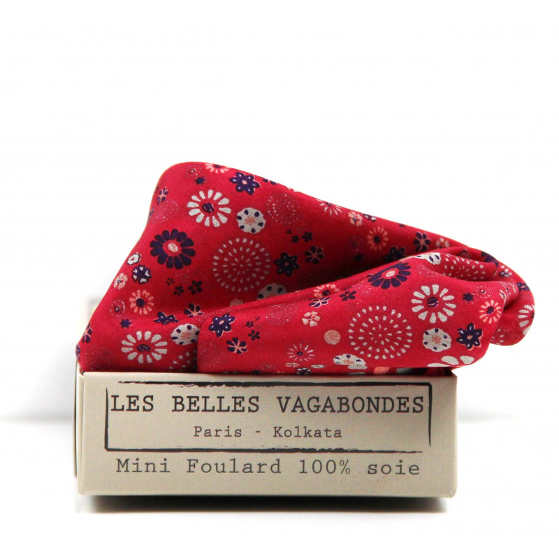 Alternative view of Sjaal Mini Hanami Rouge