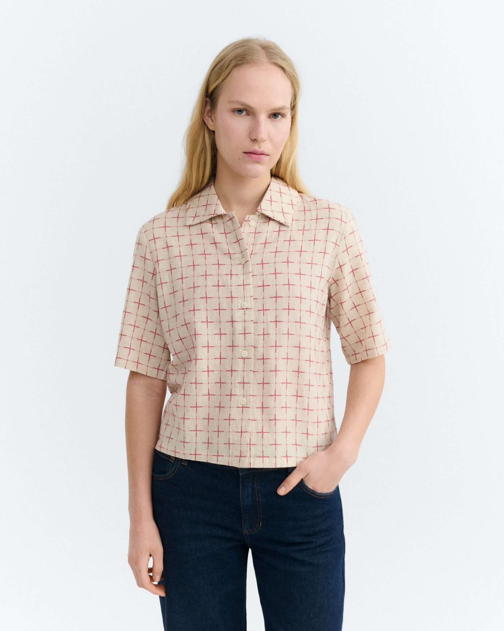 Thinking Mu Blouse Latice Ane - Afbeelding 4