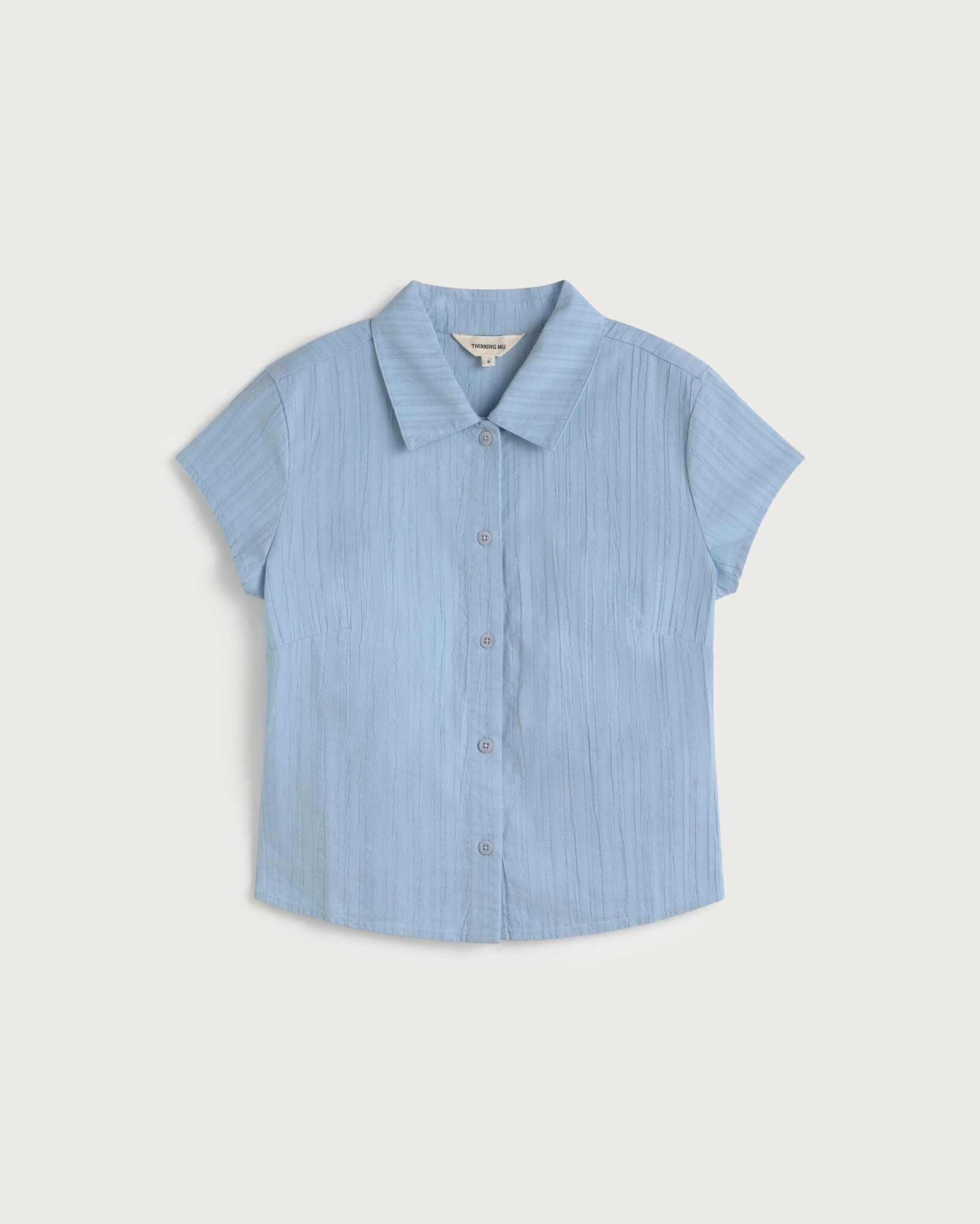 Thinking Mu Popcorn Blouse Azul Kitty - Afbeelding 2