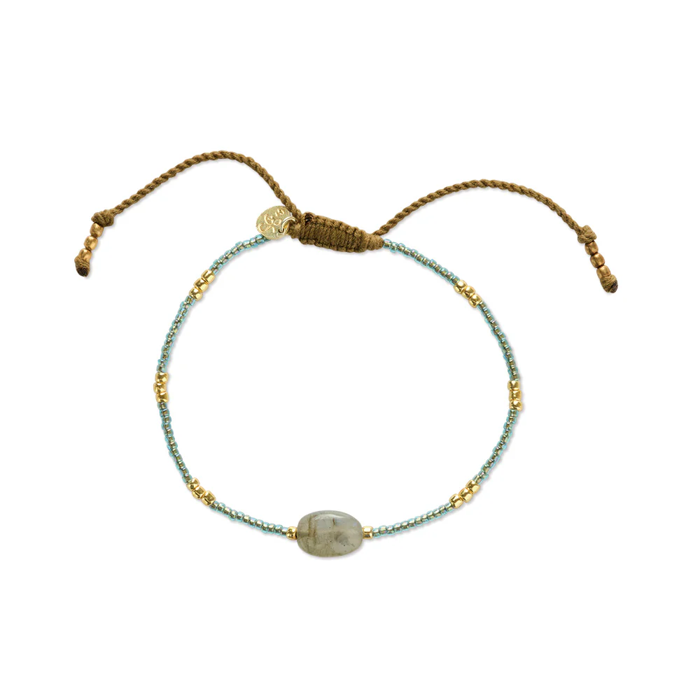 Alternative view of Wanting Labradoriet Armband Goudkleurig