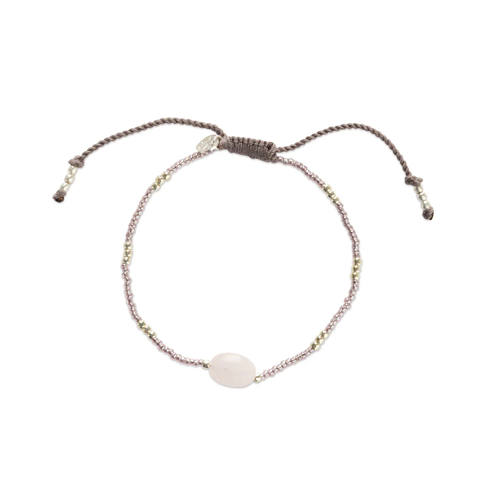 Alternative view of Wanting Rozenkwarts Armband Zilverkleurig