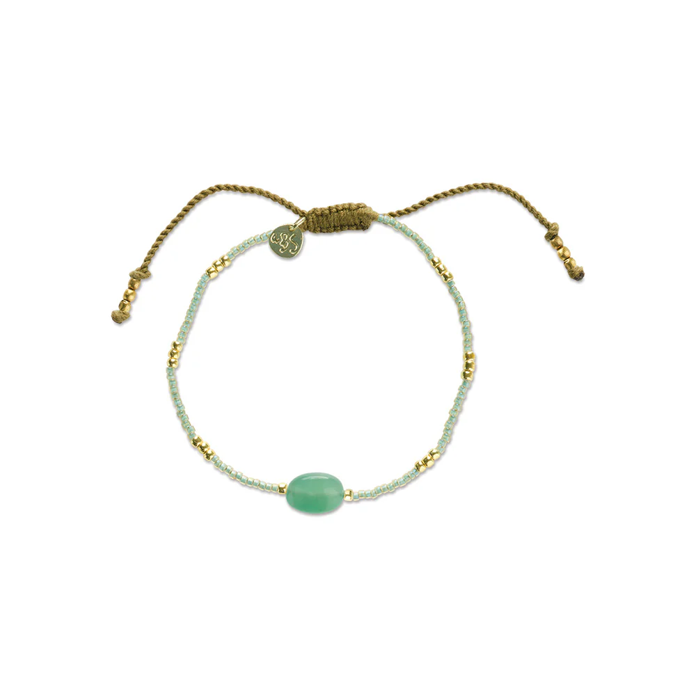 Alternative view of Wanting Aventurijn Armband Goudkleurig
