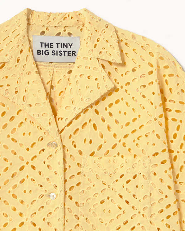 Alternative view of Blouse Short Sleeve Shirt Yellow