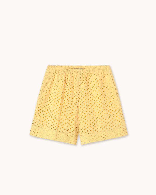 the-tiny-big-sister-elastic-waist-shorts-yellow