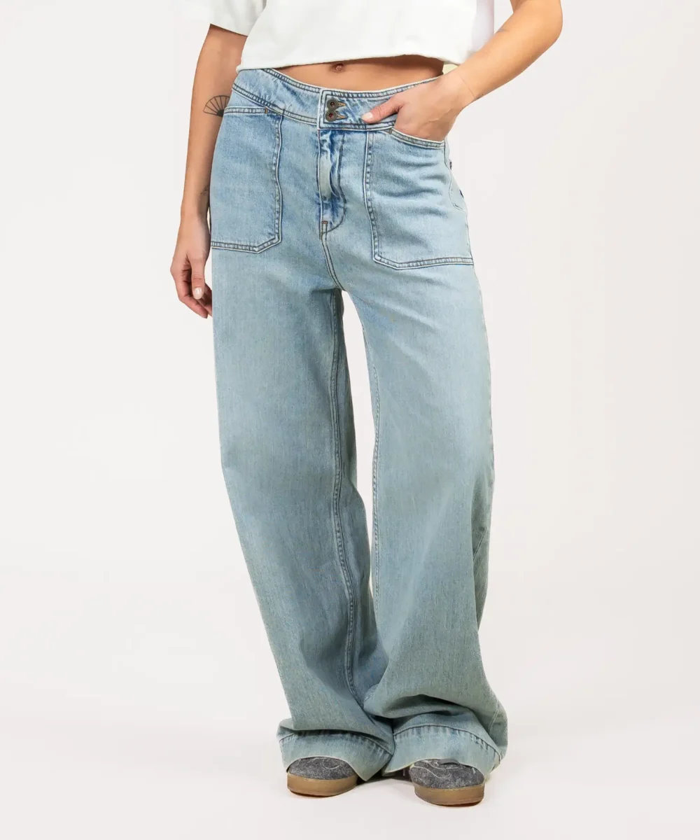 Kuyichi | Farrah Worker Steel Blue
