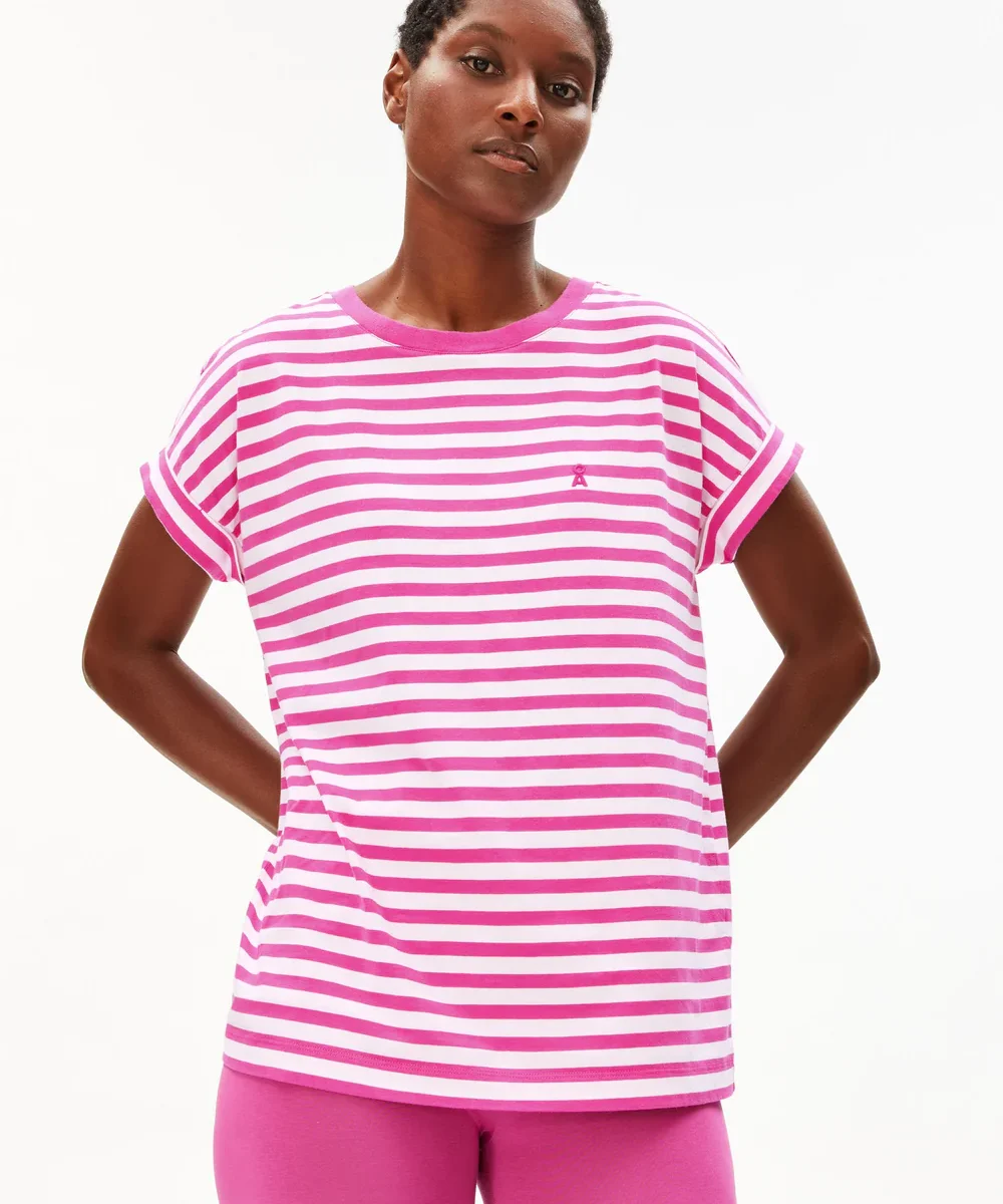 T-shirt Idaara Striped Very Berry