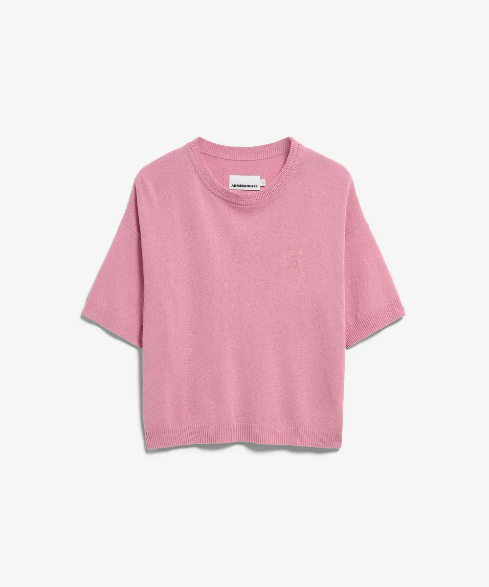 Alternative view of Sweater Linnen Blend Washed Berry