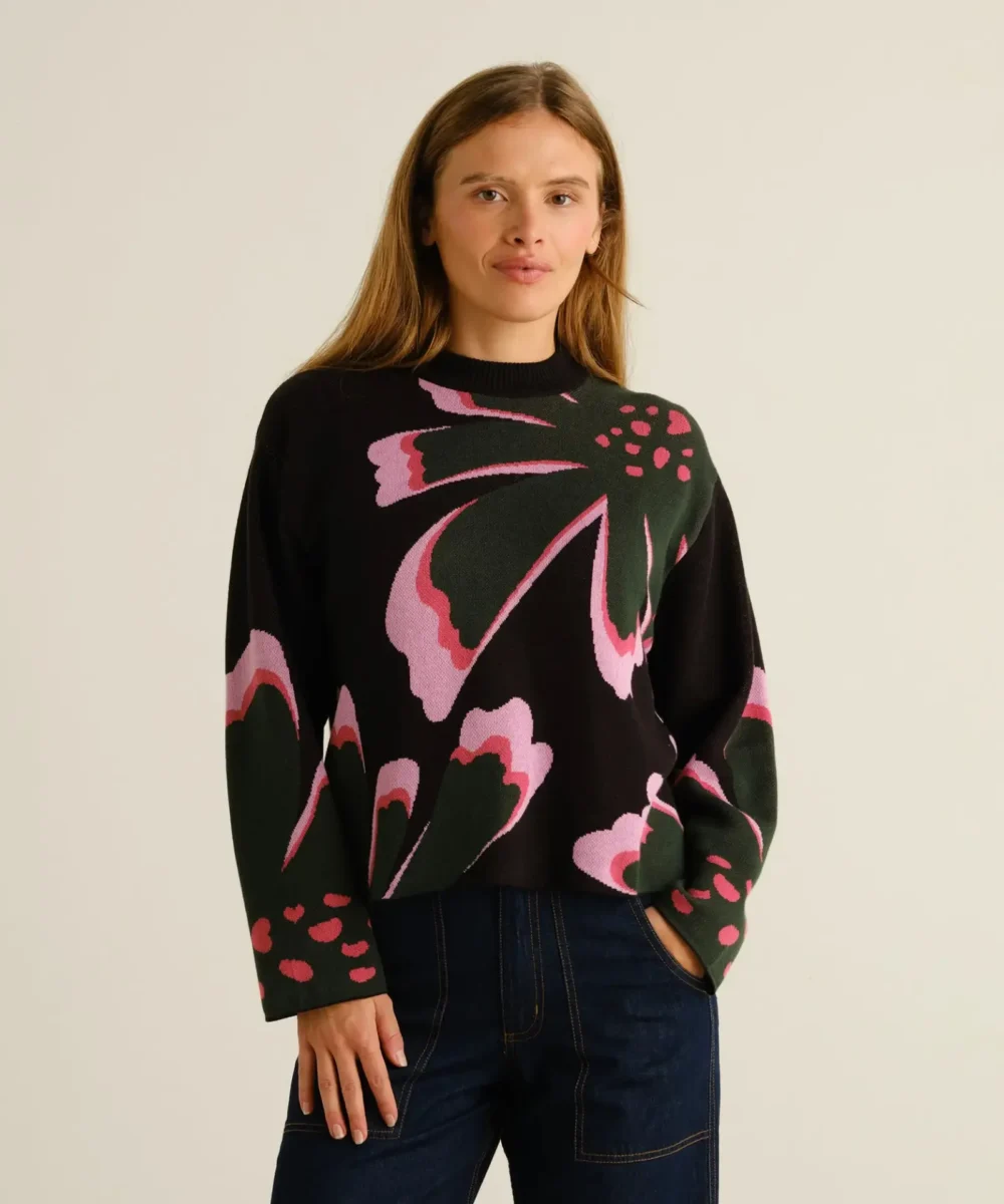 dedicated-sweater-limhamn-big-bloom-multi-color