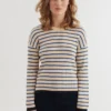 basic-apparel-sweater-lila-gestreept