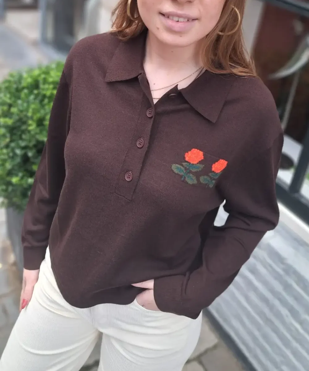 tiny-big-sister-roses-knitted-polo-umber